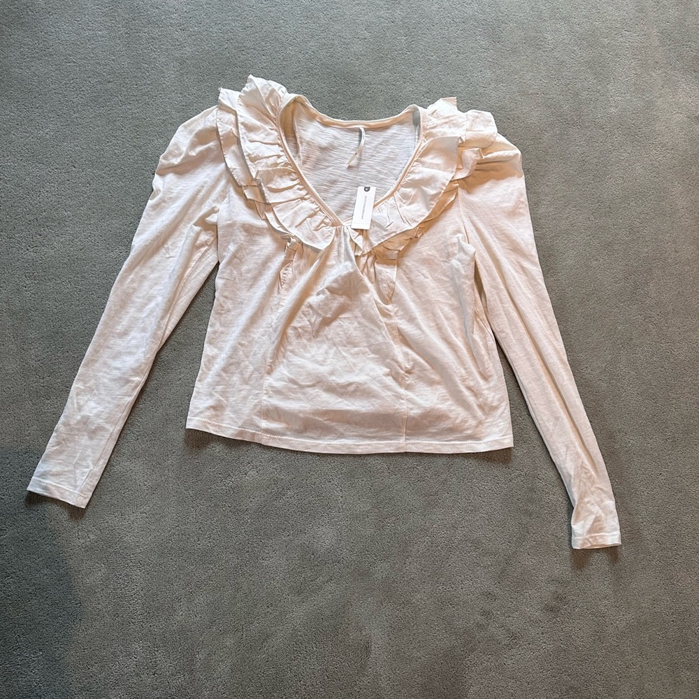 Anthropologie women’s ruffled top
